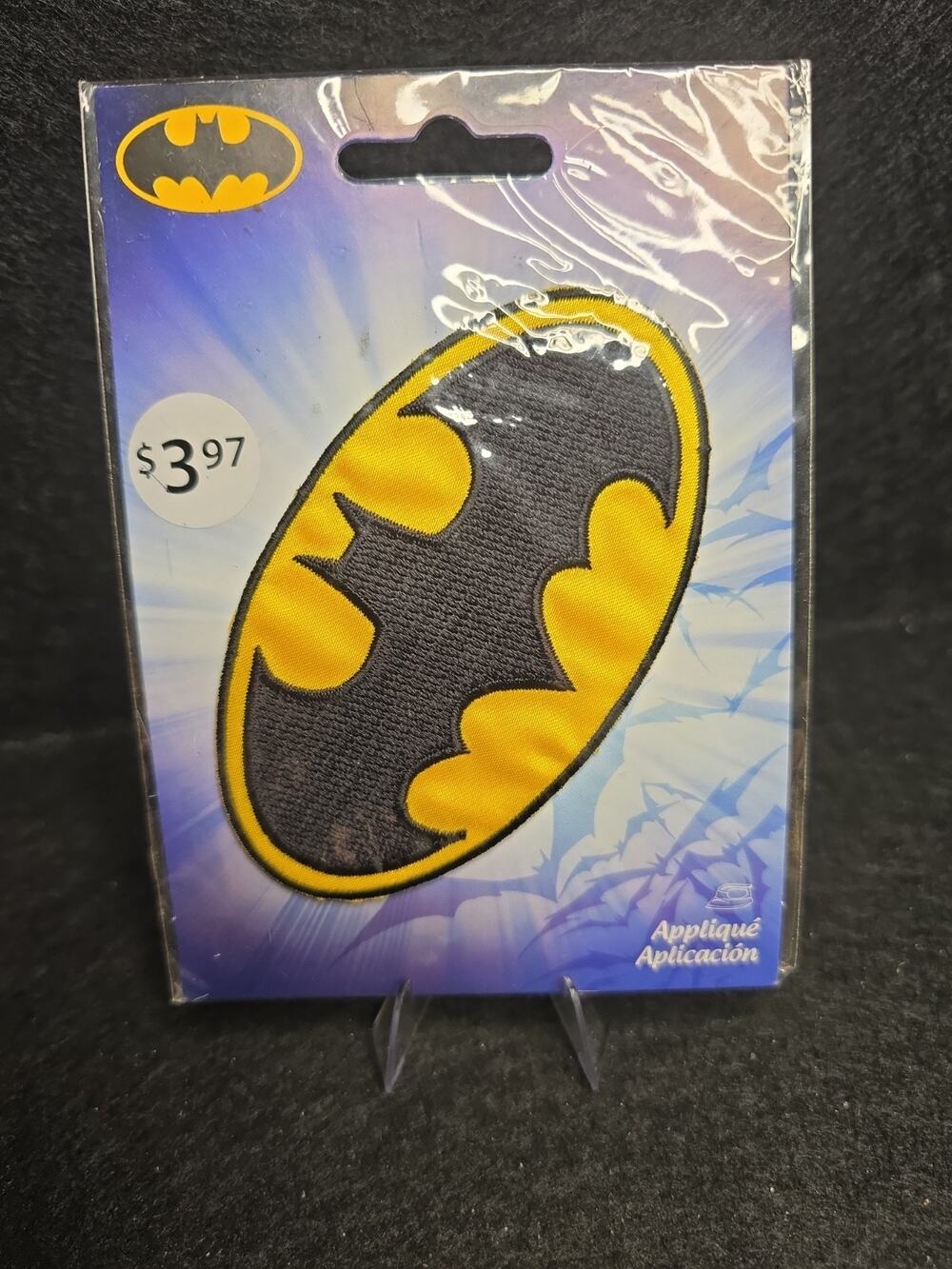 Batman Iron-On Patch 4"x2.25" Brand New Sealed Wilton